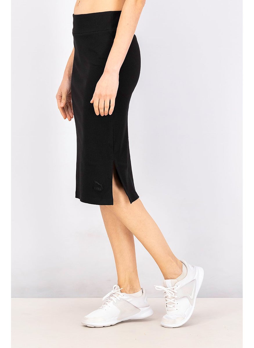 PUMA Women Sportswear Fit Embroidered Logo Outdoor Skirt, Black  - Image 3
