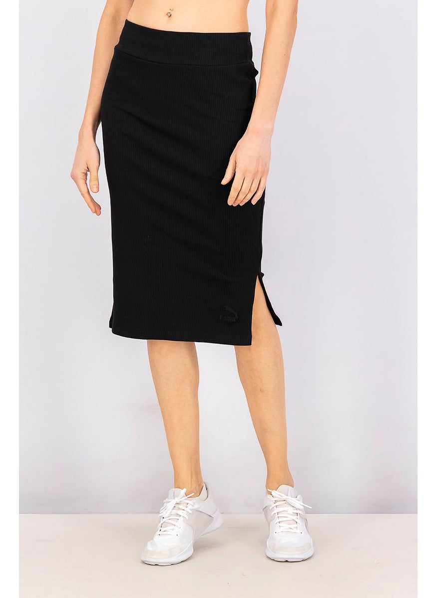 PUMA Women Sportswear Fit Embroidered Logo Outdoor Skirt, Black  - Image 1