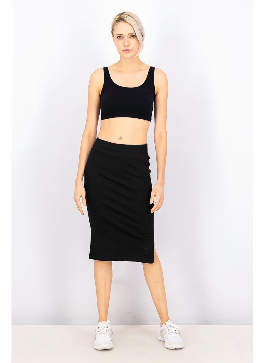 PUMA Women Sportswear Fit Embroidered Logo Outdoor Skirt, Black  - Image 2