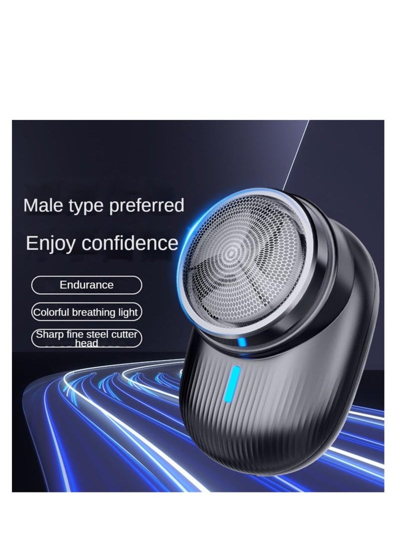 Captaintech Electric Shaver, Wet Dry Portable Electric Shavers for Men, Waterproof, USB Fast Charging, Easy Cleaning, Lightweight Razor for Travel Office Business Trip, Gift for Men  - Image 2