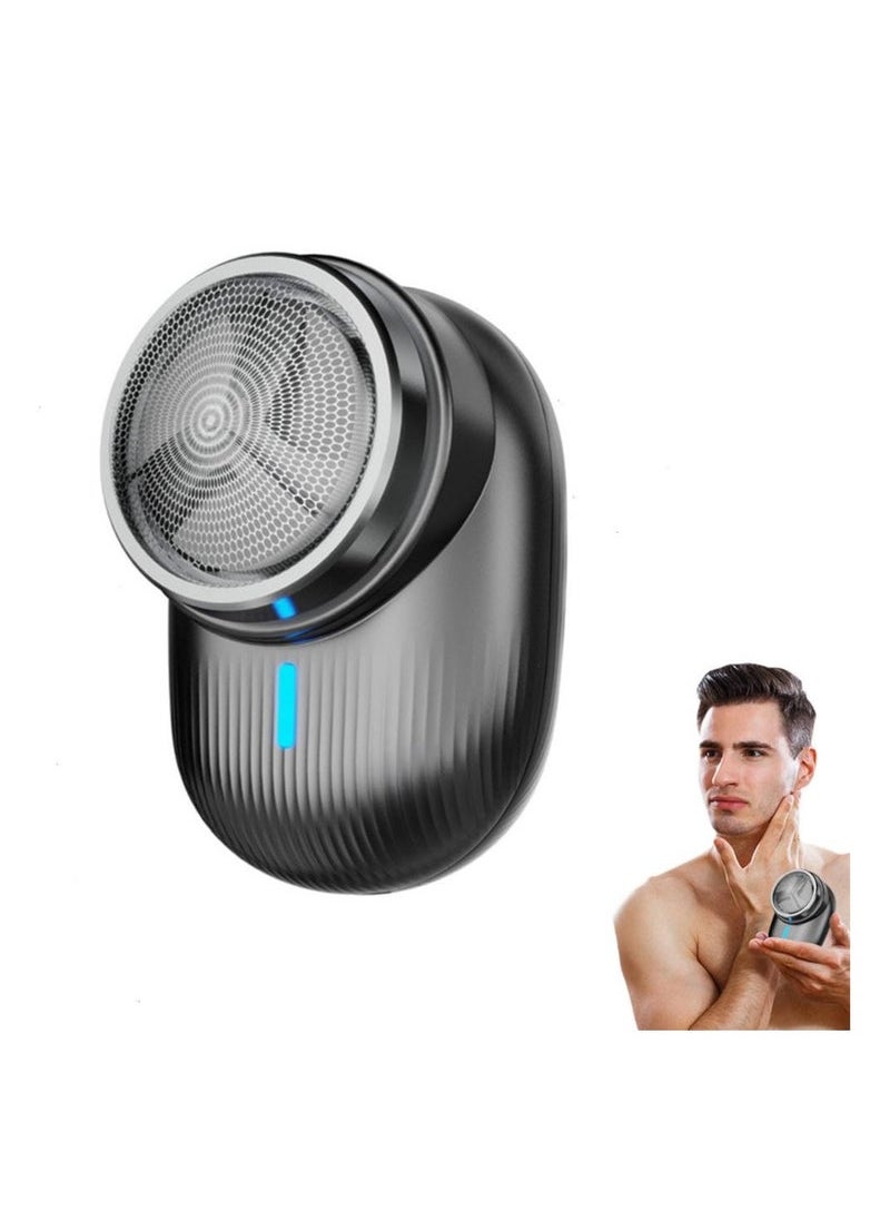 Captaintech Electric Shaver, Wet Dry Portable Electric Shavers for Men, Waterproof, USB Fast Charging, Easy Cleaning, Lightweight Razor for Travel Office Business Trip, Gift for Men  - Image 1