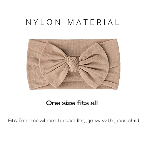 Prohouse 20PCS Baby Nylon Headbands Hairbands Hair Bow Elastics for Baby Girls Newborn Infant Toddlers Kids - Image 2