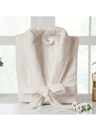 Donetella Unisex 100% Cotton Terry Bathrobe Large & Extra Large Size, 400 GSM, Luxurious & Absorbent, Ankle-Length with Shawl Collar & Pockets