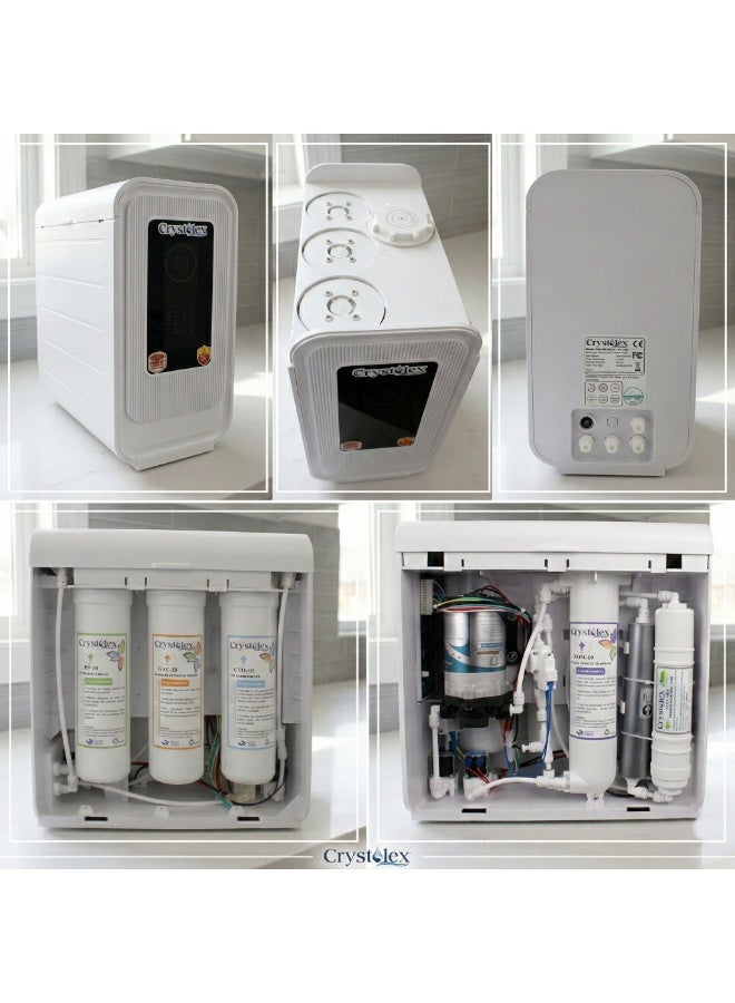 Crystolex Deluxe Nova 7-Stage RO Water Purifier with Alkaline + Minerals | Free Installation Included | Reverse Osmosis Filtration System for Home | 385L/Day Output | Balanced PH & Minerals | Drinking Water Filter System for Home | Crystolex RO Water Filter for Home and Offices | - Image 5