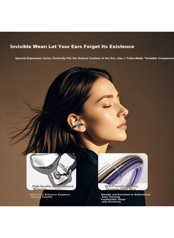 Witgoer [app + Ai Translation] Bluetooth Headphones, Clip-on Bone Conduction Concept, Open-style Wireless, Non-in-ear,  Latest Model, Ultra-long Battery Life, Call Noise Reduction, Sports Ear-hook Style - Image 2