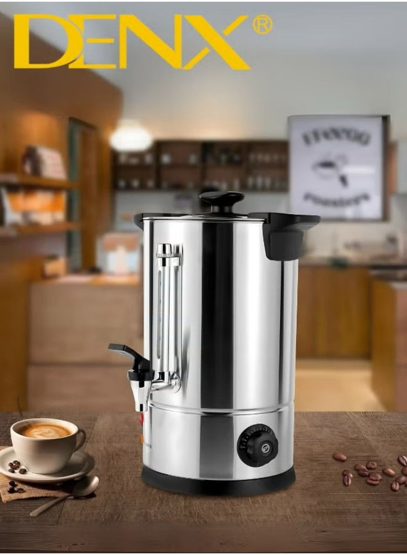 دينكس غلاية مياه كهربائية DX3406 - غلاية مزدوجة الجدار من الفولاذ المقاوم للصدأ بسعة كبيرة 10 لتر، 1800 واط، تسخين سريع مع إيقاف تشغيل تلقائي وميزات أمان - مثالية للمنازل والمكاتب والفعاليات - Image 5