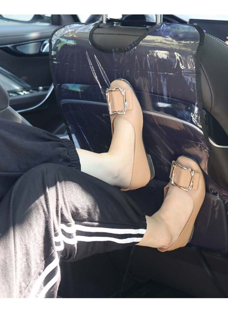Car Seat Back Protector Cover For Children, Kick Mats, Waterproof and Stain Resistant Protectors, Transparent, Children’s Compatible 2pcs - Image 3