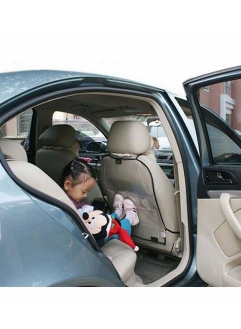 Car Seat Back Protector Cover For Children, Kick Mats, Waterproof and Stain Resistant Protectors, Transparent, Children’s Compatible 2pcs - Image 2