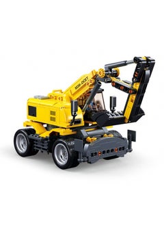 Sluban Sluban - Power Bricks E7 Wheeled Excavator with Remote Control 353 Pieces - M38-B1155  - Image 2