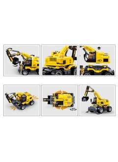 Sluban Sluban - Power Bricks E7 Wheeled Excavator with Remote Control 353 Pieces - M38-B1155  - Image 4
