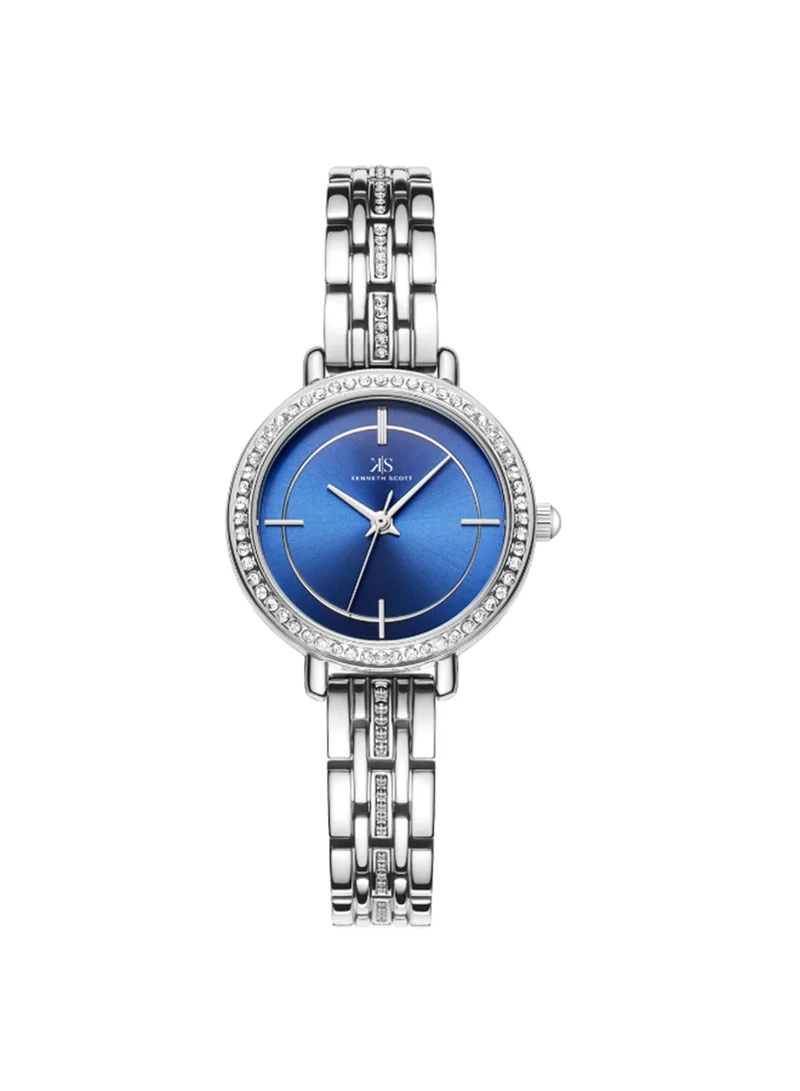 KENNETH SCOTT Women's Analog Stainless Steel Wrist Watch K23532-SBSN - 28 Mm