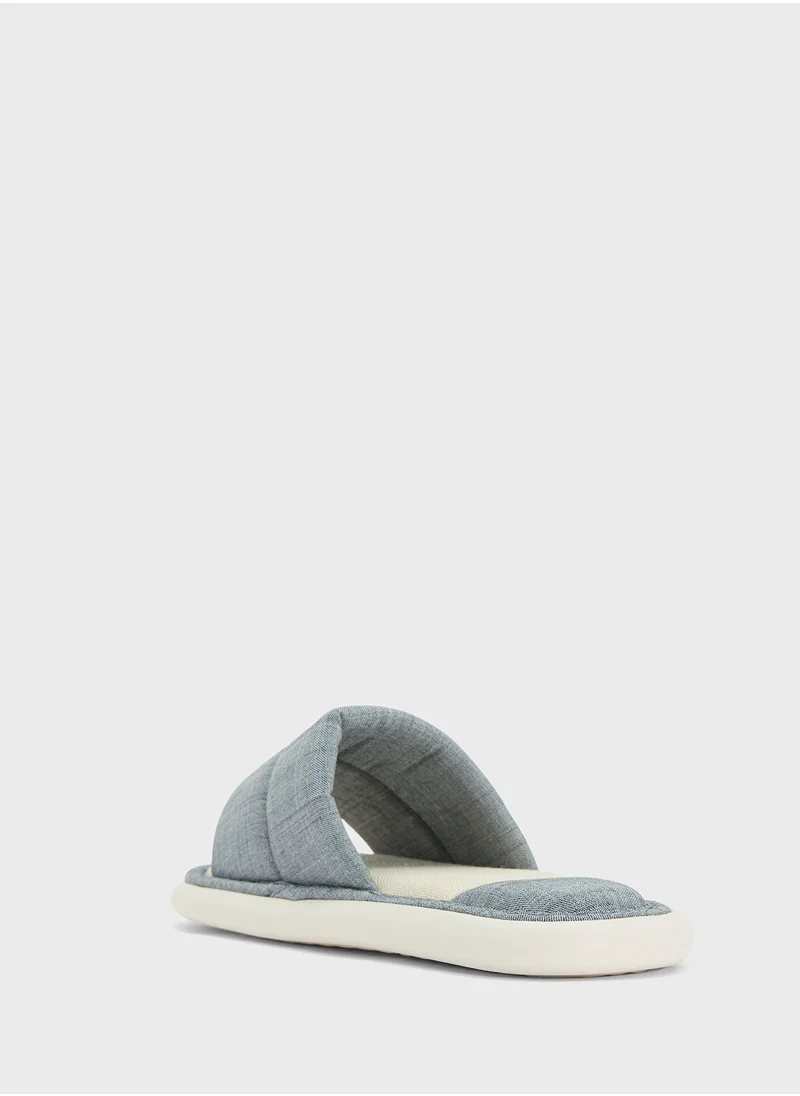 سفنتي فايف Open Toe Cozy Home Slippers