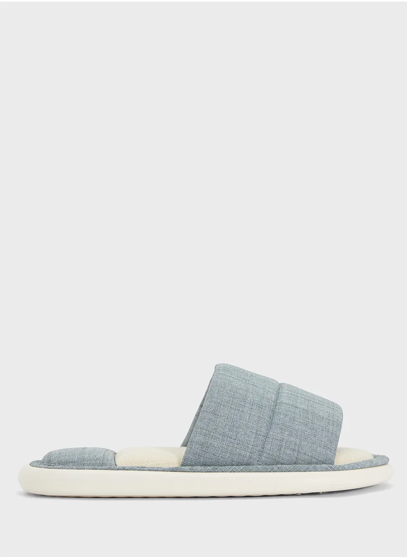 سفنتي فايف Open Toe Cozy Home Slippers