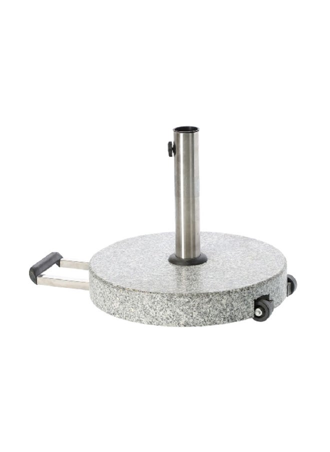 LIVING ACCENTS Premium Sturdy Umbrella Base with Wheel Silver and Grey 30 kg RG-30  - Image 2