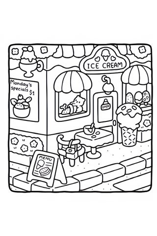 Cozy Corner: A Stress-Relief Coloring Book for Adults & Teens, Cute & Cozy Daily Activities, Mindfulness Illustrations, Relaxing Anti-Anxiety Art Therapy, 40 Hand Drawn Pages Ready for Coloring (Multicolour) - view 5
