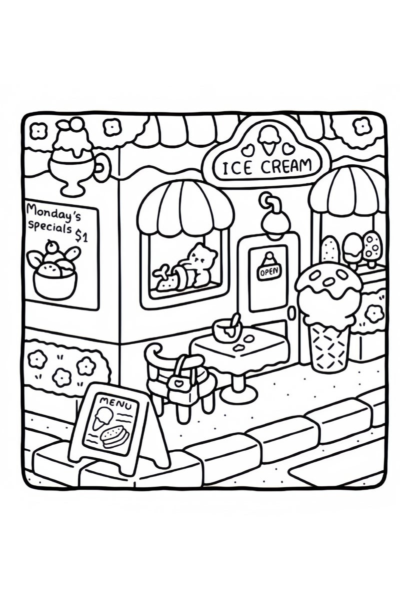Mr. Penda Cozy Corner: A Stress-Relief Coloring Book for Adults & Teens, Cute & Cozy Daily Activities, Mindfulness Illustrations, Relaxing Anti-Anxiety Art Therapy, 40 Hand Drawn Pages Ready for Coloring (Multicolour) - Image 5