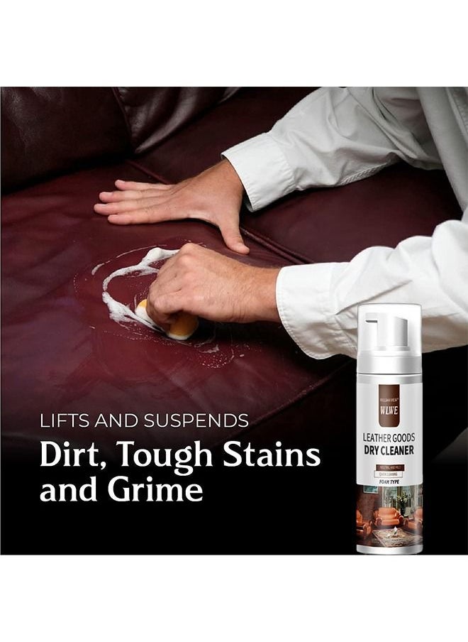 WILLIAM WEIR - Leather Foam Cleaner Cleaning Remove Dirt Stain and Grime Suitable for Car Interiors Seats Furniture Couches Sofa Shoes Boots Bags and More - Image 1