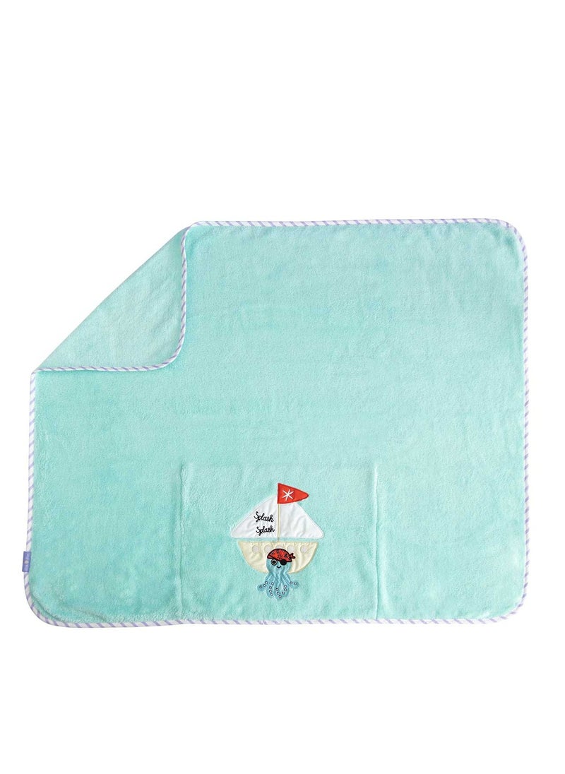 Milk & Moo Milk&Moo Sailor Octopus Ultra Soft Swaddle Baby Blanket  - Image 1