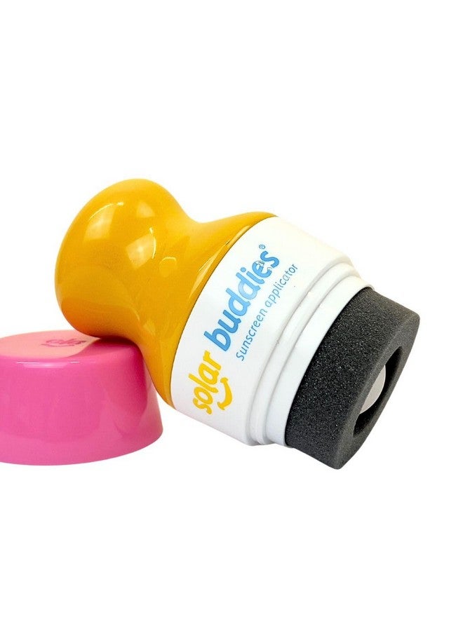 Solar Buddies Sunscreen Applicator Single Pink Bpafree Refillable Roll On Sponge Sunscreen Suncream & Lotion Applicator For Kids Adults & Families Holds 3.4Fl Oz Perfect Size For Travel - Image 2
