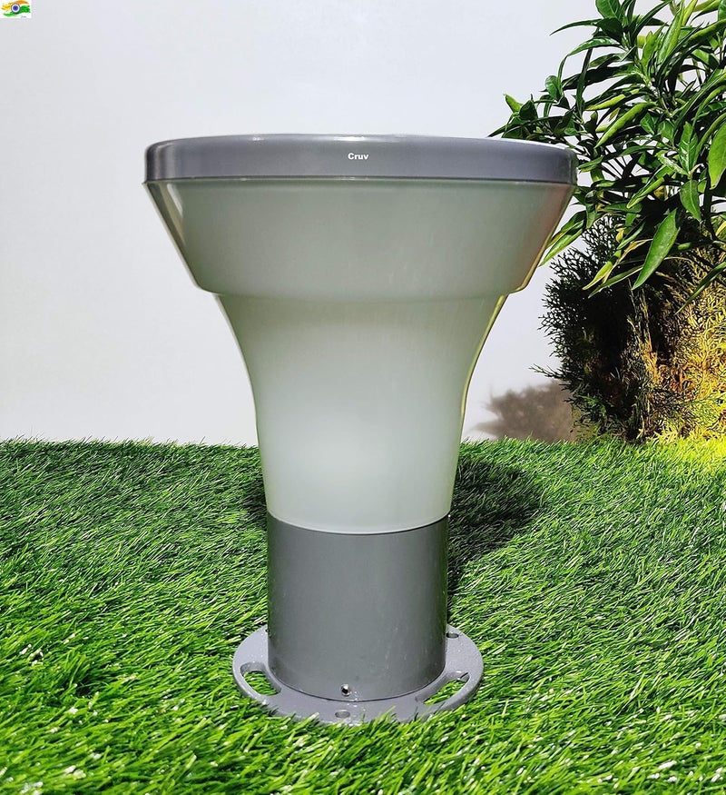 Avior Simb Metal Waterproof Unbreakable PVC Outdoor Exterior Gate Light Lamp (Grey)(Pack of 2) - Image 5