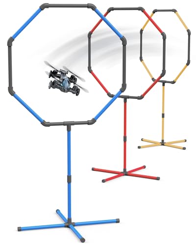 Galvanox Drone Obstacle Course Kit Includes 3 Easy to Build Hoop Sizes Perfect for Competition RC FPV Racing of drones or model aircraft Game Loop Gate Set - Image 1