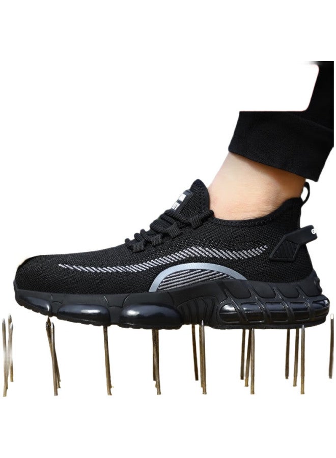 Jingtu Men'S Safety Work Shoes With Comfortable Soft Cushioning, Steel Toe Cap, Puncture-Resistant, Lightweight And Safe, Model 3019, Size 43 - Image 3