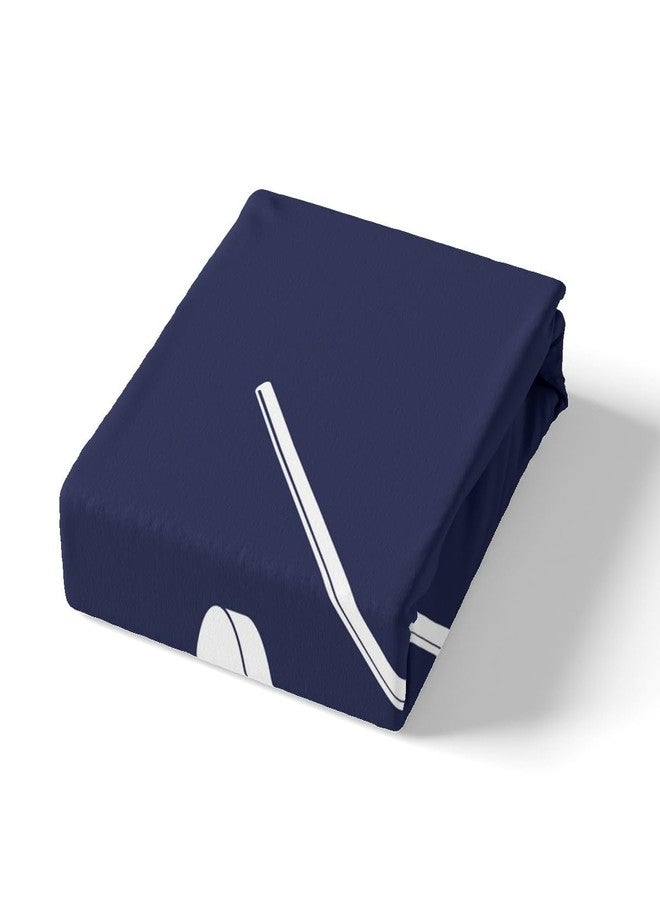 Erosebridal غطاء لحاف كامل لهوكي الجليد، طقم فراش لألعاب الكرة الرياضية، هدايا هوكي الجليد للأولاد، غطاء لحاف لألعاب الرياضات الشتوية مع 2 كيس وسادة، أزرق داكن - Image 4