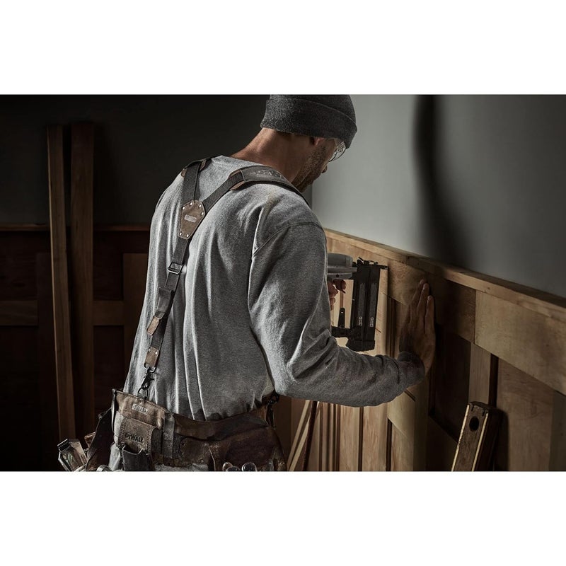DEWALT Leather Tool Belt Suspenders Y Back Design Adjustable Heavy Duty Construction DWST550116 - Image 2