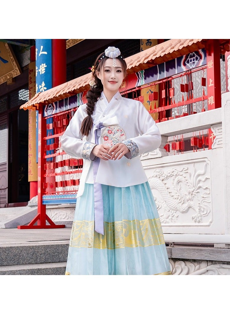 KUYING New Korean Traditional Long Sleeved Dress Cosplay Clothing  - Image 1