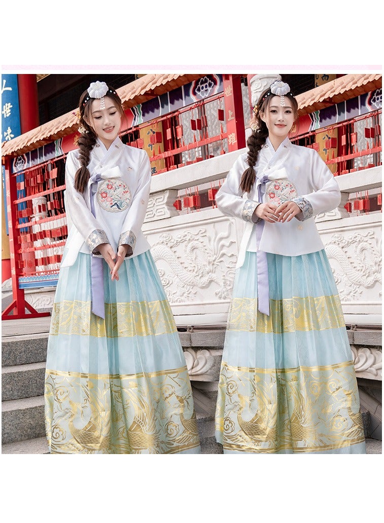 KUYING New Korean Traditional Long Sleeved Dress Cosplay Clothing  - Image 4