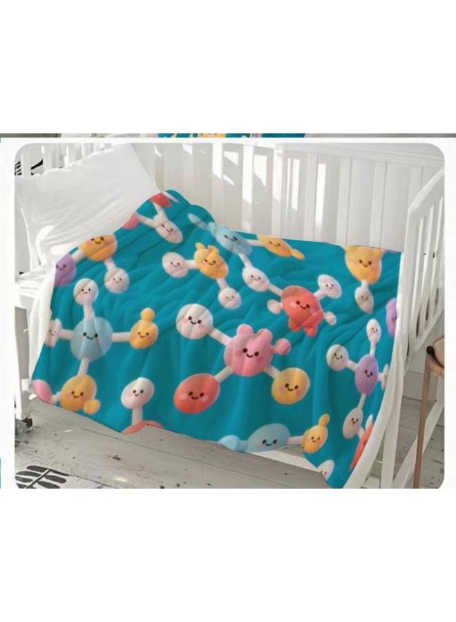 general Flannel thin blanket (warm and comfortable, suitable for sleep, gaming, dust removal and sandproof) 150cm*200cm - 728 - Image 1