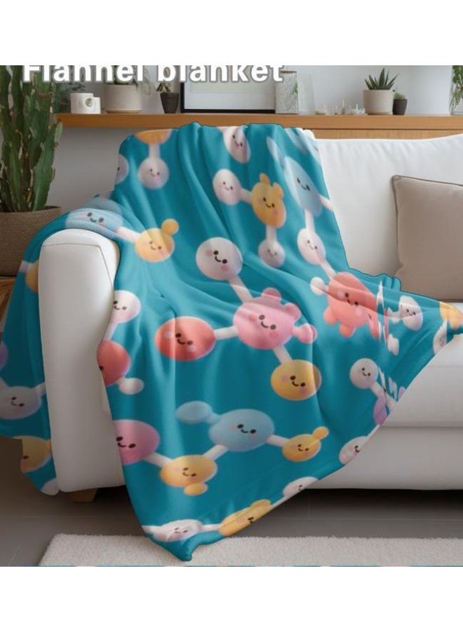 general Flannel thin blanket (warm and comfortable, suitable for sleep, gaming, dust removal and sandproof) 150cm*200cm - 728 - Image 4