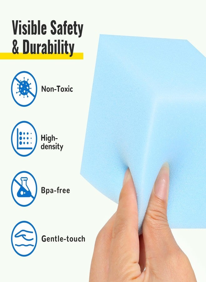 FUBOTRAD 100PCS Kids Foam Blocks for Toddlers - 3" x 3" x 3" Foam Squares & Cubes for Climbing, Gymnastics, Parkour Equipment, Ball Pit Foam, Soft Foam Bricks for Safe Play - Blue/Pink/Green/Grey - Image 3