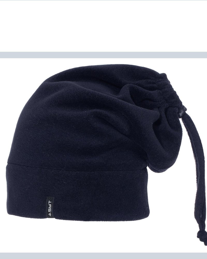 Miniko Kids Men's Polar Fleece Rope Stoppered Neck Warmer Beanie 