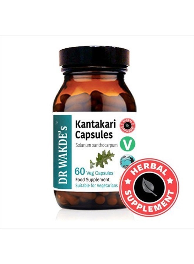 London DR WAKDE'S Kantakari Capsules (Solanum xanthocarpum, 60 Veg Caps, Plant-Based Supplement, Ayurvedic Herb, All Natural, Vegan) - Image 3