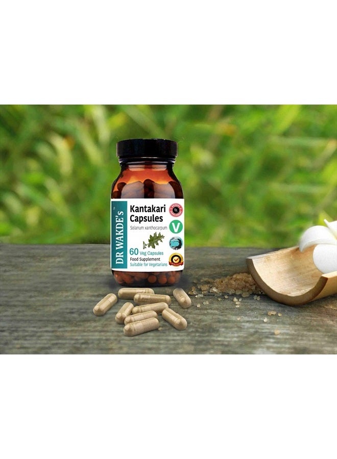 London DR WAKDE'S Kantakari Capsules (Solanum xanthocarpum, 60 Veg Caps, Plant-Based Supplement, Ayurvedic Herb, All Natural, Vegan) - Image 5