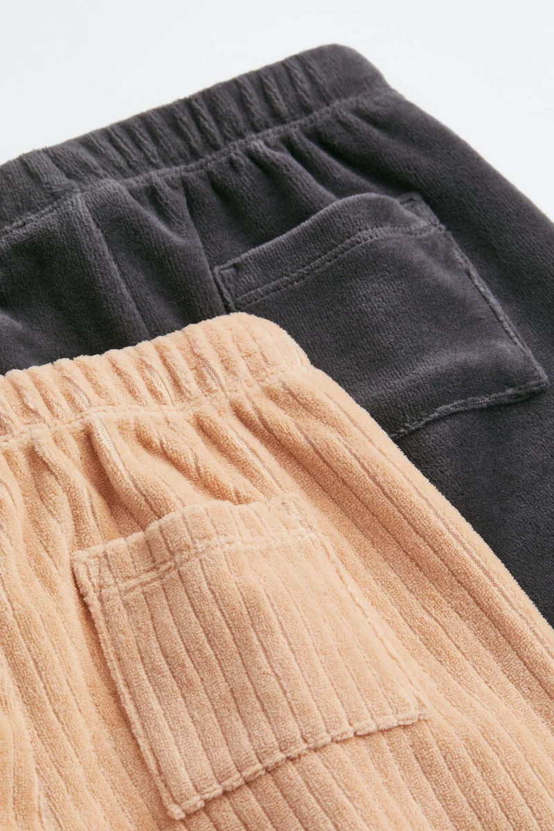H&M 2-pack velour joggers