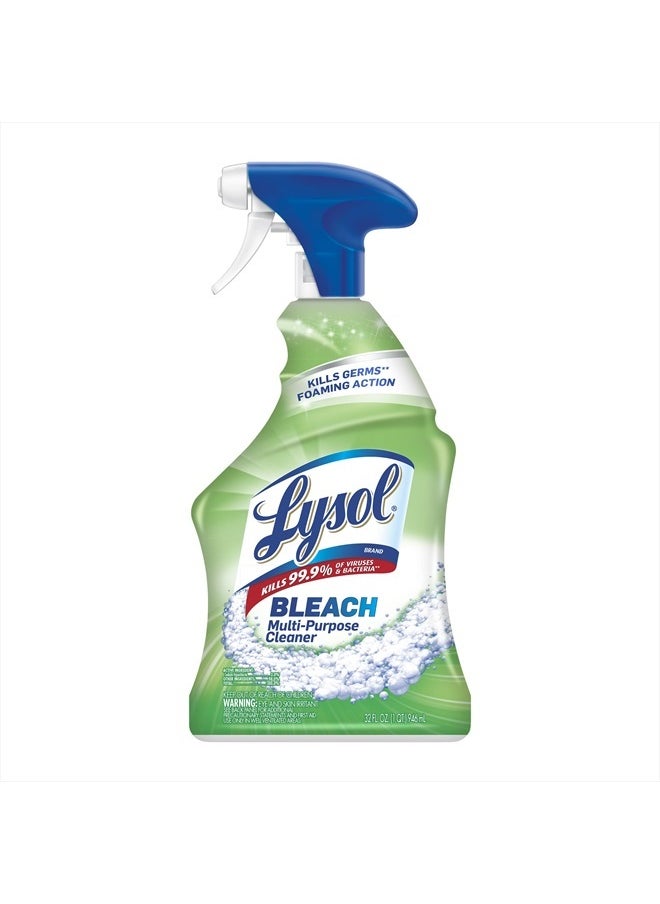 Lysol Multi-Purpose Cleaner Sanitizing and Disinfecting Spray with Bleach, All Purpose Cleaning Spray for Bathrooms and Kitchens, 32oz  - Image 1