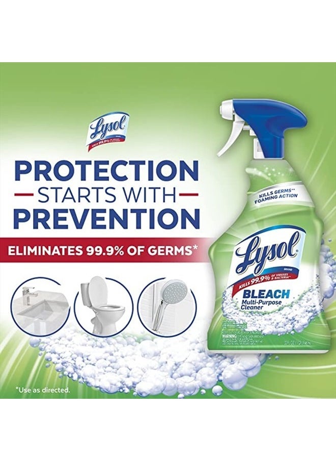 Lysol Multi-Purpose Cleaner Sanitizing and Disinfecting Spray with Bleach, All Purpose Cleaning Spray for Bathrooms and Kitchens, 32oz  - Image 4