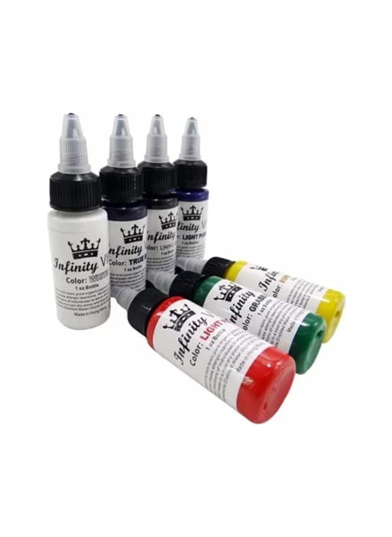 Heng Fang - 7 Colors Tattoo Ink Set for Professional Long lasting Tattoos - Image 1
