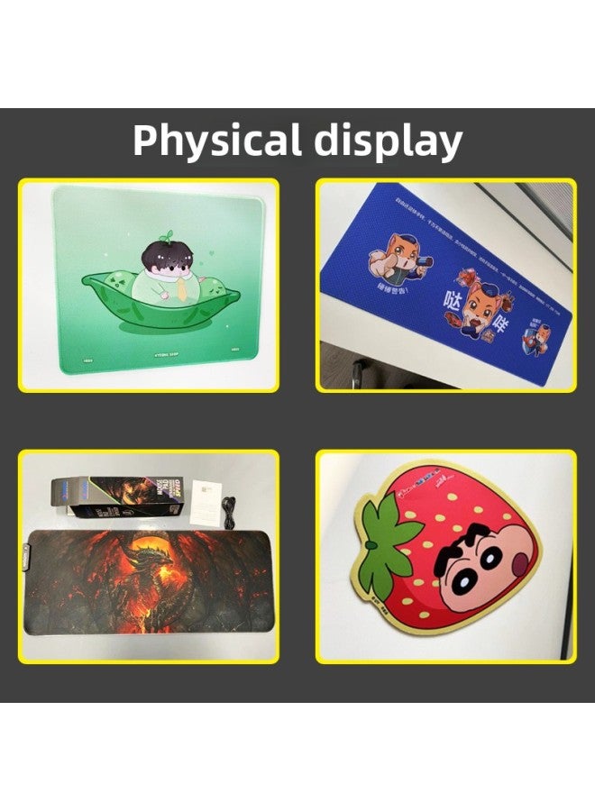 Advertising Mouse Pad Customized Special-shaped Customized E-sports Cartoon Animation Oversized Table Pad-Color:3mm Thickness-Pattern:18*22cm  - Image 3