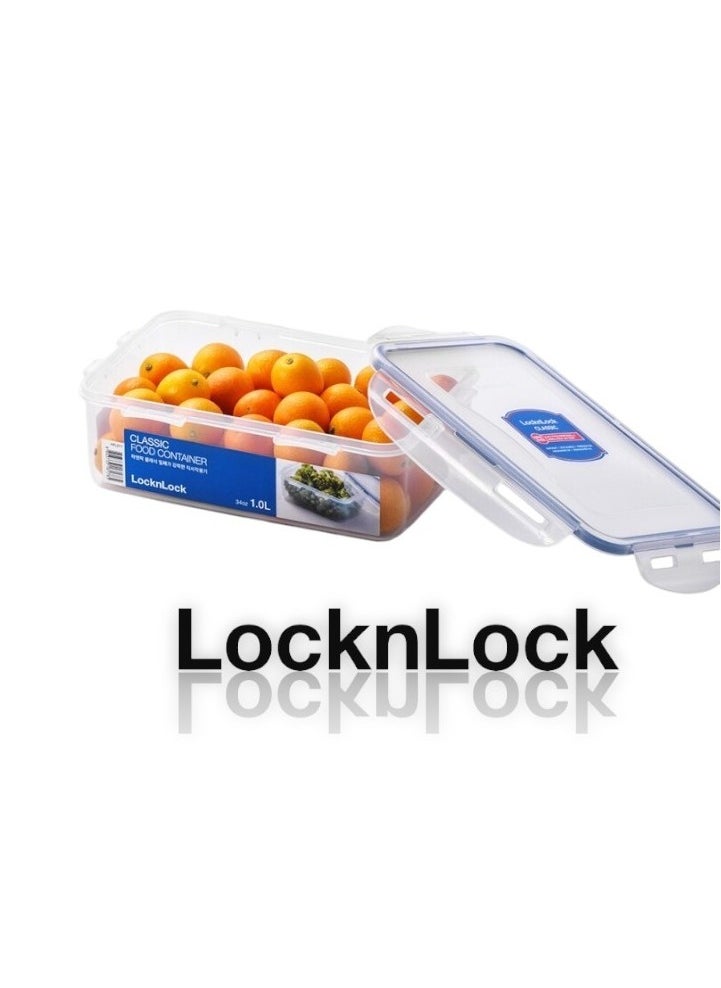 LOCK & LOCK LocknLock 1L Rectangular  Airtight Food Storage Container - BPA-Free, Microwave, Freezer, and Dishwasher Safe  - Image 2