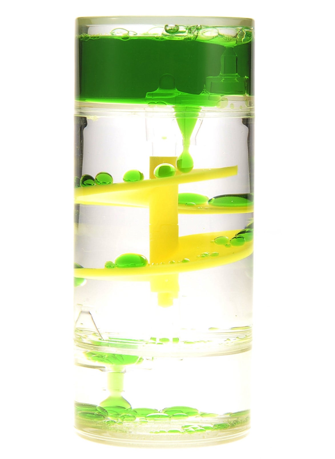 PowerTRC PowerTRC Cylinder Liquid Motion Bubbler Liquid Sensory Toy Timer Calm and Relaxing Fidget Desk Toy Helps with Anxiety Austism ADHD Gifts for Kids and Adults Classroom and Office 