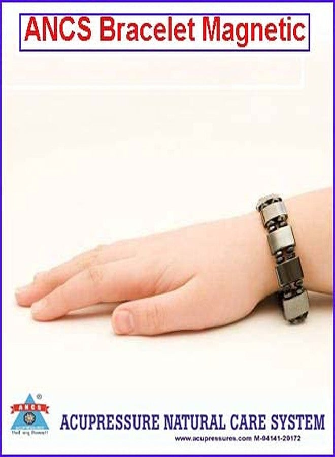 ANCS Acupressure Natural Care System Bio Magnetic Bead Metal Bracelet for Men and Women For Magnetic - Image 3
