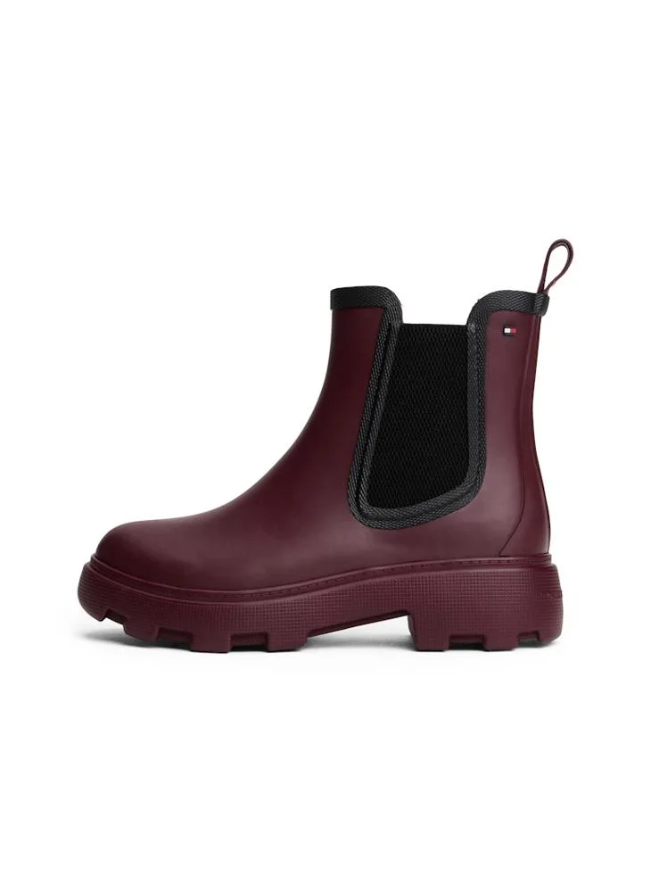 TOMMY HILFIGER Warm Lined Cleat Ankle Rain Boots