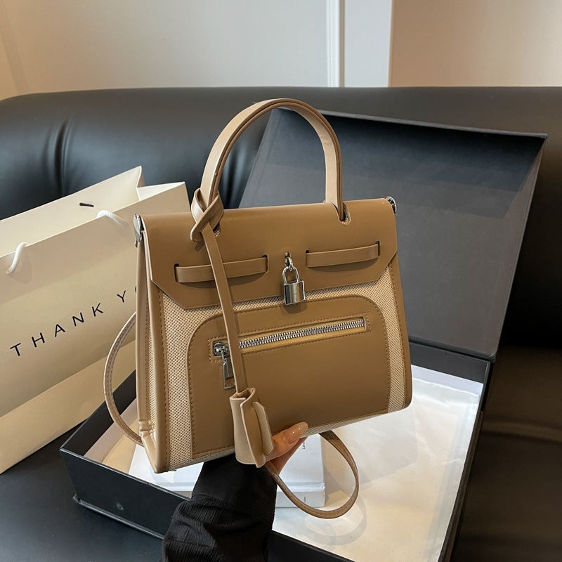 Small Square Bag For Women Fashion 2023 New Canvas Backpack Trendy Foreign Style Large Capacity Satchel Shoulder Bag - Image 5