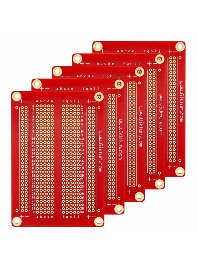 Gikfun Solder-able Breadboard Gold Plated Finish Proto Board PCB DIY Kit for Arduino (Pack of 5PCS) GK1007 - Image 1