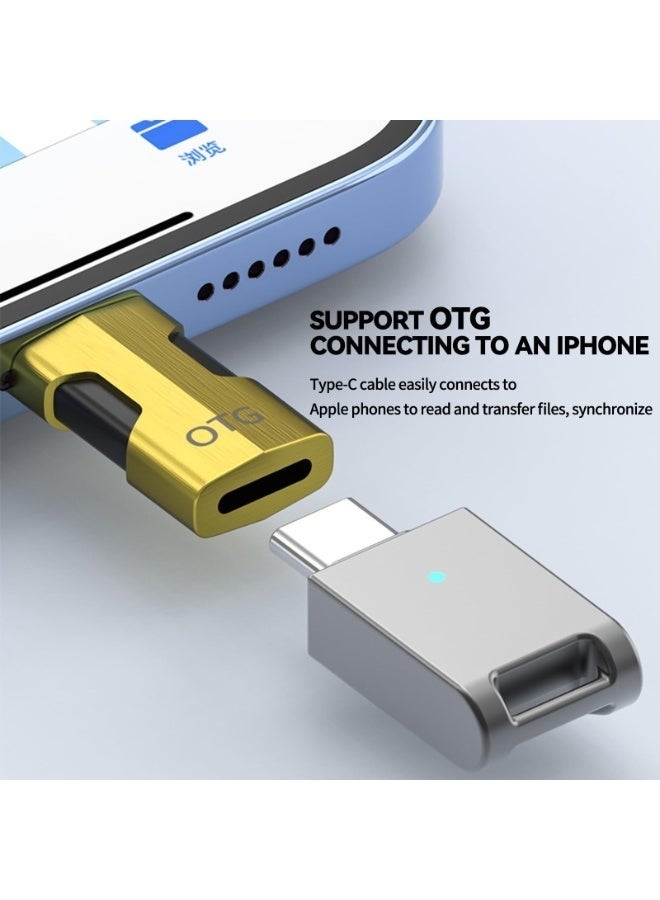 عدد 2 محول USB-C إلى Lightning بدعم شحن سريع 30 واط وميزة OTG – محول ذكر USB-C إلى أنثى Lightning لأجهزة iPhone وiPad، لنقل البيانات والصوت مع شحن سريع (30 واط + OTG) - Image 5