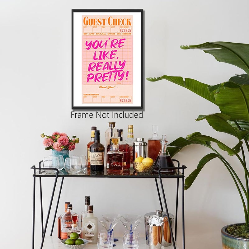 DFAIUY Trendy Vintage You're Like Really Pretty Canvas Wall Art - Image 2