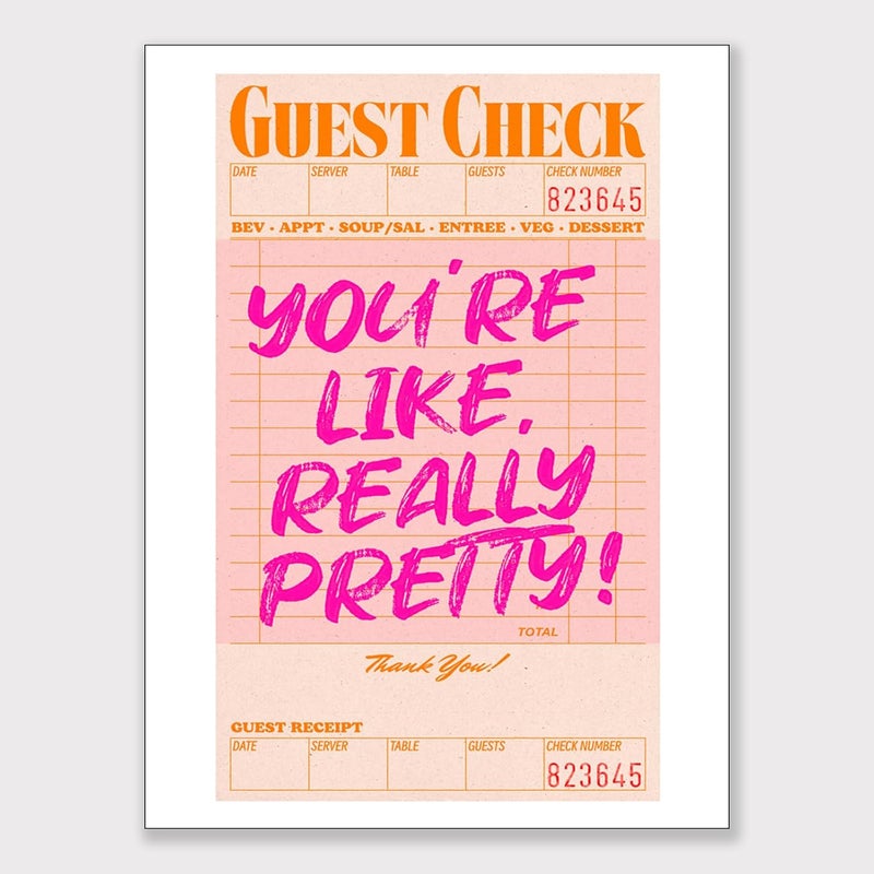 DFAIUY Trendy Vintage You're Like Really Pretty Canvas Wall Art - Image 1